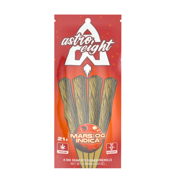 Astro Eight 4 ct. 1G Pre-rolls – Mars OG (Indica)