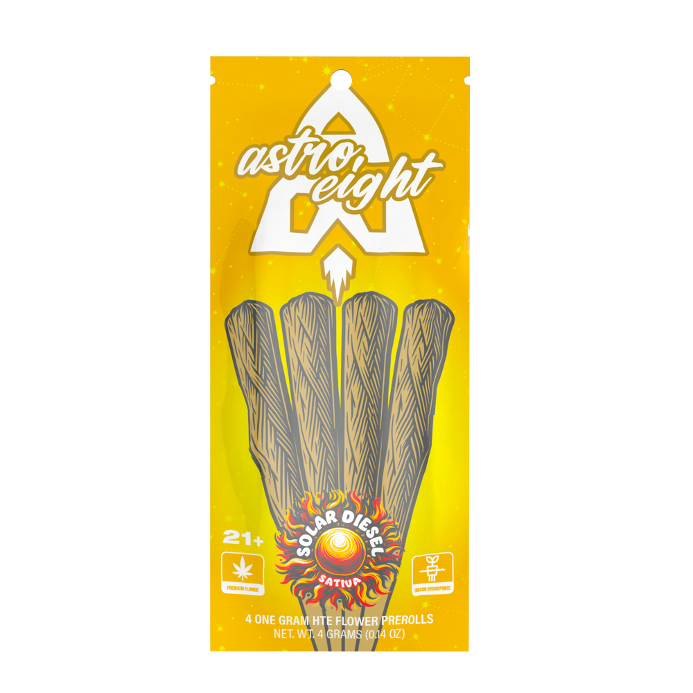 Astro Eight 4 ct. 1G Pre-rolls – Solar Diesel (Sativa)