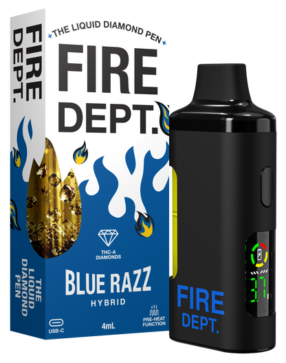 Fire Dept THCA 4g Diamond Vape - Blue Razz