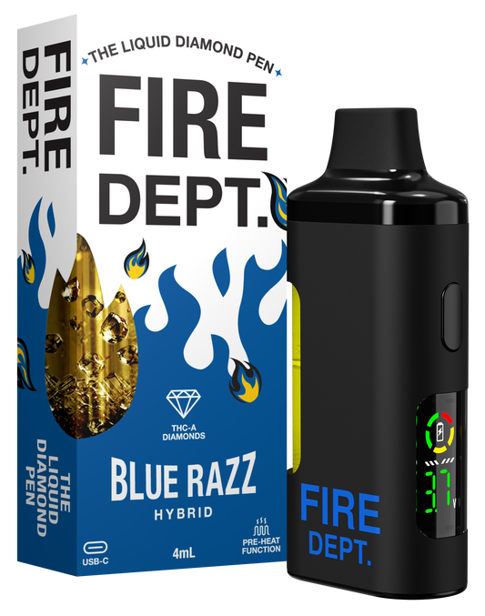 Fire Dept THCA 4g Diamond Vape - Blue Razz