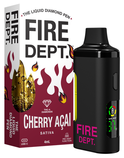 Fire Dept THCA 4g Diamond Vape - Cherry Açaí