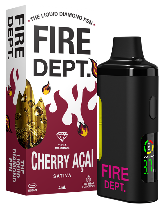 Fire Dept THCA 4g Diamond Vape - Cherry Açaí