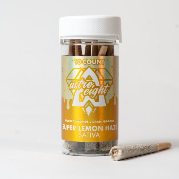 Astro Eight Liquid Diamonds 2 Gram Pre-Rolls – 10ct – Super Lemon Haze